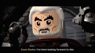 Lego Count Dooku Says Looking Forward GIF