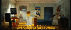 Lego Everything Is Awesome Jumping GIF
