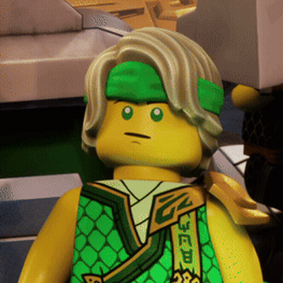 Lego Figure With Green Headband GIF