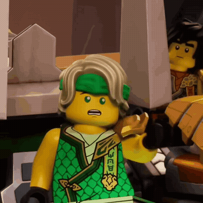 Lego Figure With Green Headband GIF