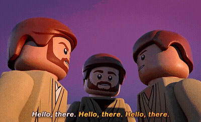 Lego Figures Saying Hello GIF