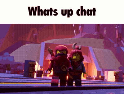 Lego Figures Saying Whats Up Chat GIF