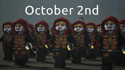 Lego Figures With October 2Nd Poster GIF