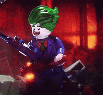 Lego Joker Holding Gun