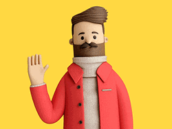 Lego Man Cute Wave GIF