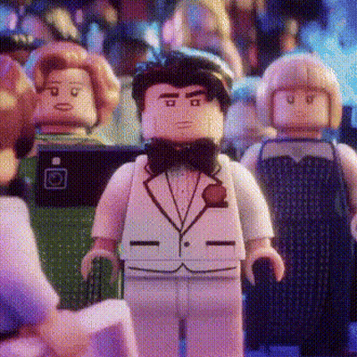 Lego Man In Tuxedo And Bow Tie GIF