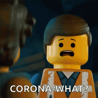 Lego Man Saying Corona What GIF