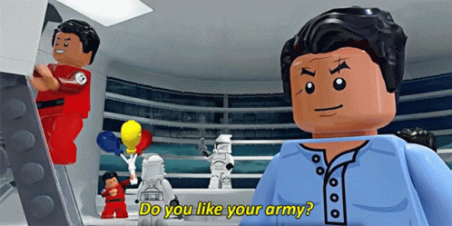 Lego Man Says Do You Like Your Army