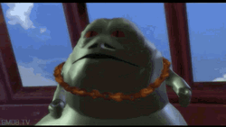 Lego Man Tying Jabba The Hutt Animation GIF