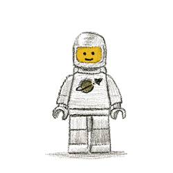 Lego Movie Blue Astronaut