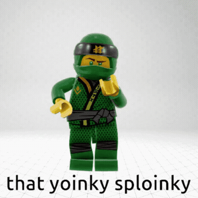 Lego Ninja Saying That Yoinky Sploinky GIF
