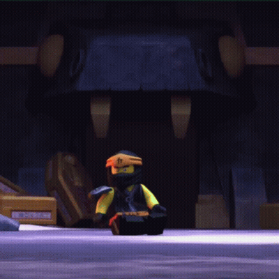 Lego Ninjago Character With Number 11 Helmet GIF