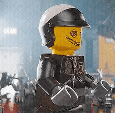 Lego Police Officer Smiling GIF