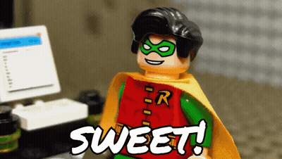 Lego Robin Saying Sweet GIF