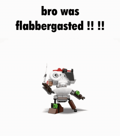 Lego Robot Says Bro Was Flabbergasted GIF