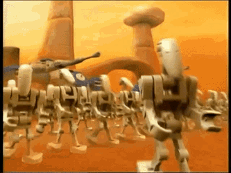 Lego Star Wars Battle Droids GIF