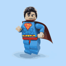Lego Superman Frowning