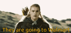 Legolas Shouting Walmart Funny GIF