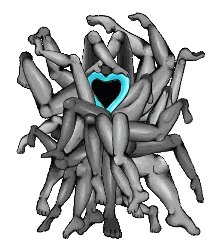 Legs With Heart Sticker