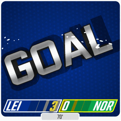 Leicester City 3-0 Norwich City Second Half GIF