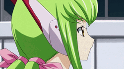Lelouch Pushing C.C Away GIF