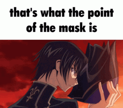 Lelouch What's The Point Of A Mask  GIF