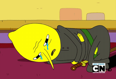 Lemon Laying On Floor With CN Logo GIF