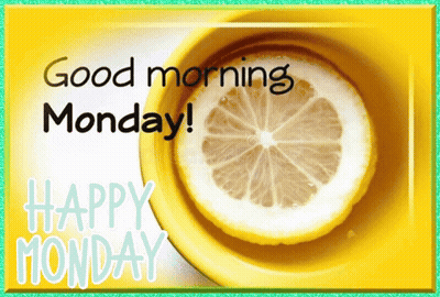 Lemon Slice Good Morning Monday GIF