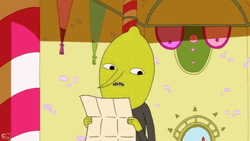 Lemongrab Moving Head And Smile GIF