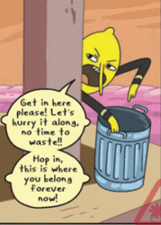 Lemongrab Screaming Trash Garbage GIF