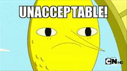 Lemongrab Unacceptable Reaction GIF