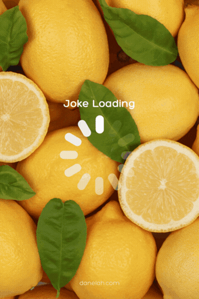 Lemons With Leaves Saying Joke Loading GIF
