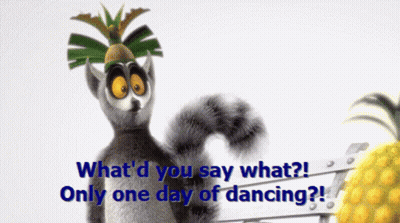 Lemur Saying What'd You Say What Only One Day Of Dancing GIF