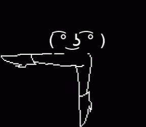 Lenny Face Straight Leg GIF