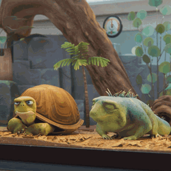 Leo Eating The Insect GIF