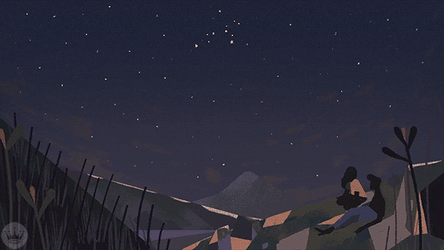 Leo Stars In The Sky GIF