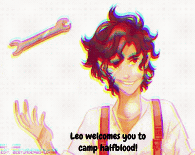 Leo Welcomes You To Camp Half-Blood With Wrench GIF
