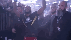 Leon Edwards Cheering With The Crowd GIF