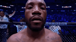 Leon Edwards Close Up Finger Headshot GIF