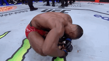 Leon Edwards Down On Ground Crying GIF