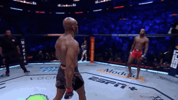 Leon Edwards Hand Tap Chest Pump GIF