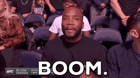 Leon Edwards Mind Blown Boom GIF