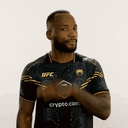 Leon Edwards Shaking Head Cut Throat GIF