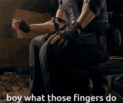 Leon Kennedy Boy What Those Fingers Do GIF