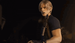 Leon Kennedy Hands Down GIF