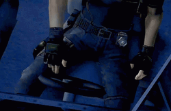 Leon Kennedy Sitting Relaxing GIF