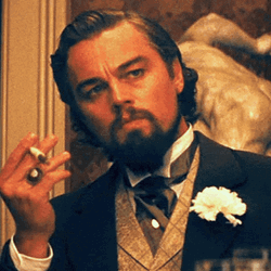 Leonardo Di Caprio Listening While Smoking GIF