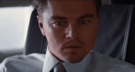 Leonardo DiCaprio Blank Stare In Inception Movie GIF