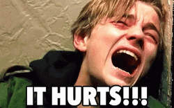 Leonardo DiCaprio Crying I Hurt Myself Today GIF