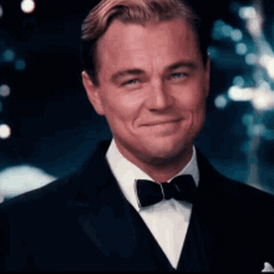 Leonardo DiCaprio In Tuxedo And Bow Tie GIF